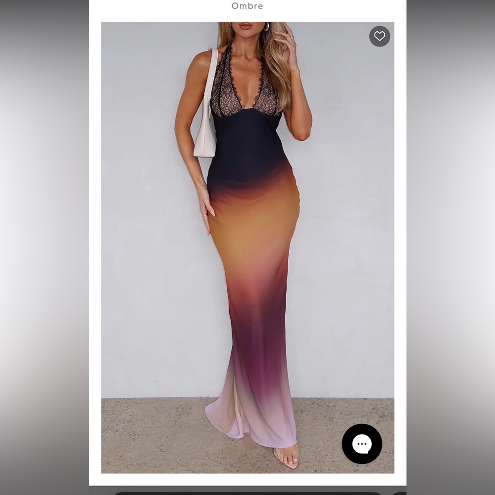 Elegant Ombre Evening Gown